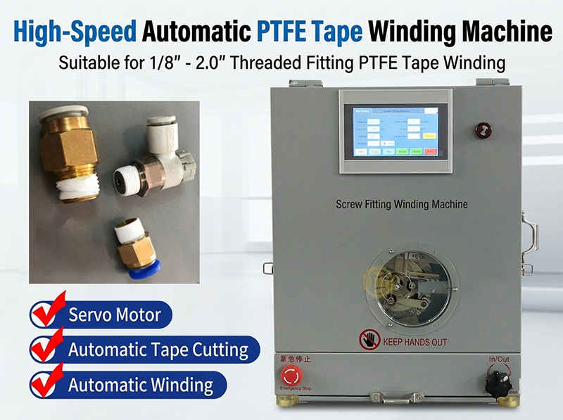 Máy Quấn Băng PTFE Tự Động WPM-1308 – Giải Pháp Bọc Dây Chuyên Nghiệp