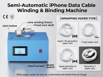 Máy Quấn Và Buộc Cáp Dữ Liệu iPhone Bán Tự Động WPM-K287