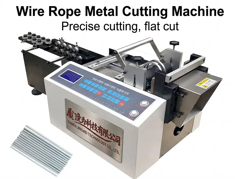 Máy cắt cáp thép tự động – Giải pháp gia công dây cáp chính xác từ JINGWEI