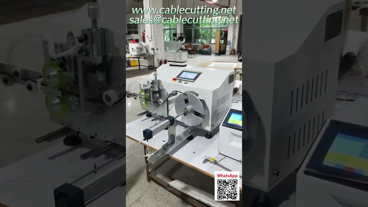 Máy Cuộn Cáp Tự Động - Đếm Mét Chính Xác, Cuộn Ngang & Cắt Tự Động