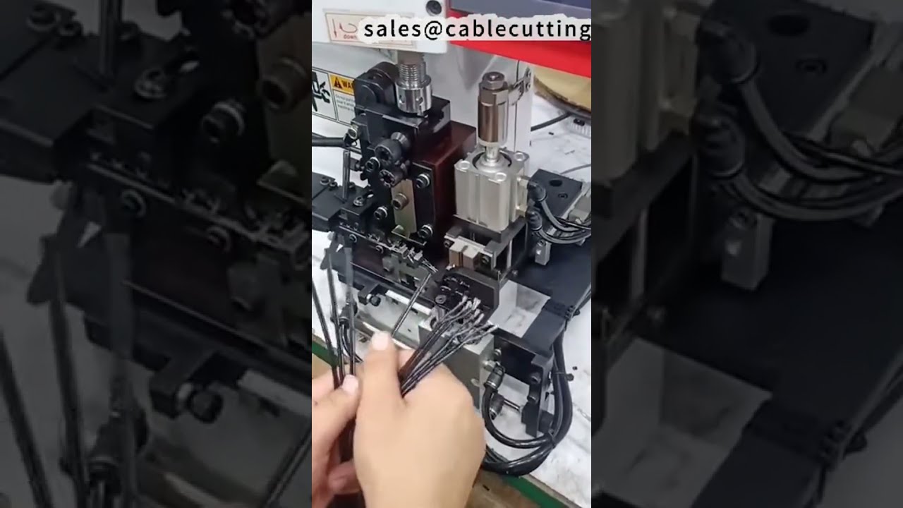 Máy tuốt và bấm dây song song kép – Hiệu suất cao #factory #machine #diy
