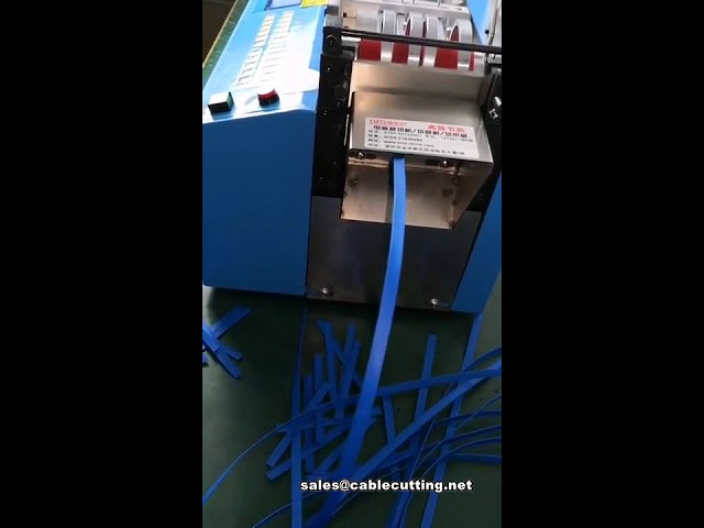 Máy cắt dây thép bọc PE tự động | Máy cắt băng thép công nghiệp chính xác cao