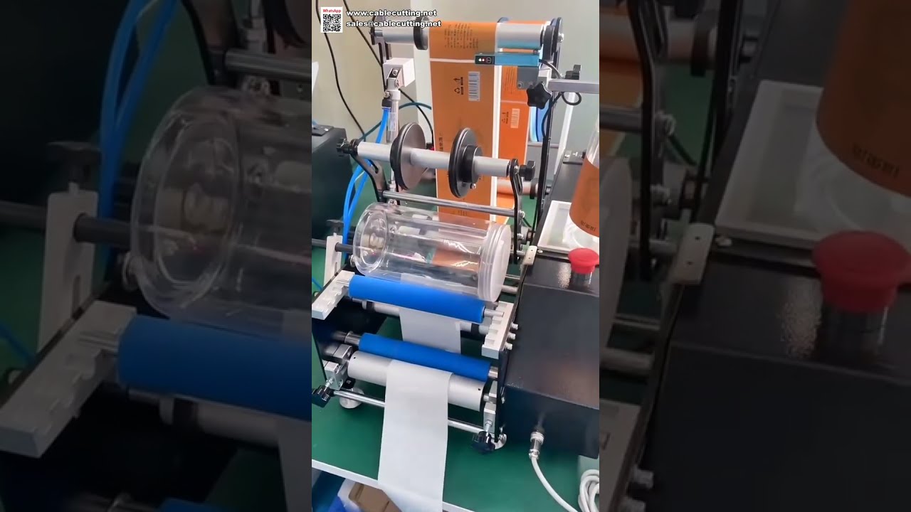 Máy Dán Nhãn Bán Tự Động Để Bàn cho Chai Lọ, Hũ và Lon Tròn - Phù Hợp Sản Xuất Nhỏ
