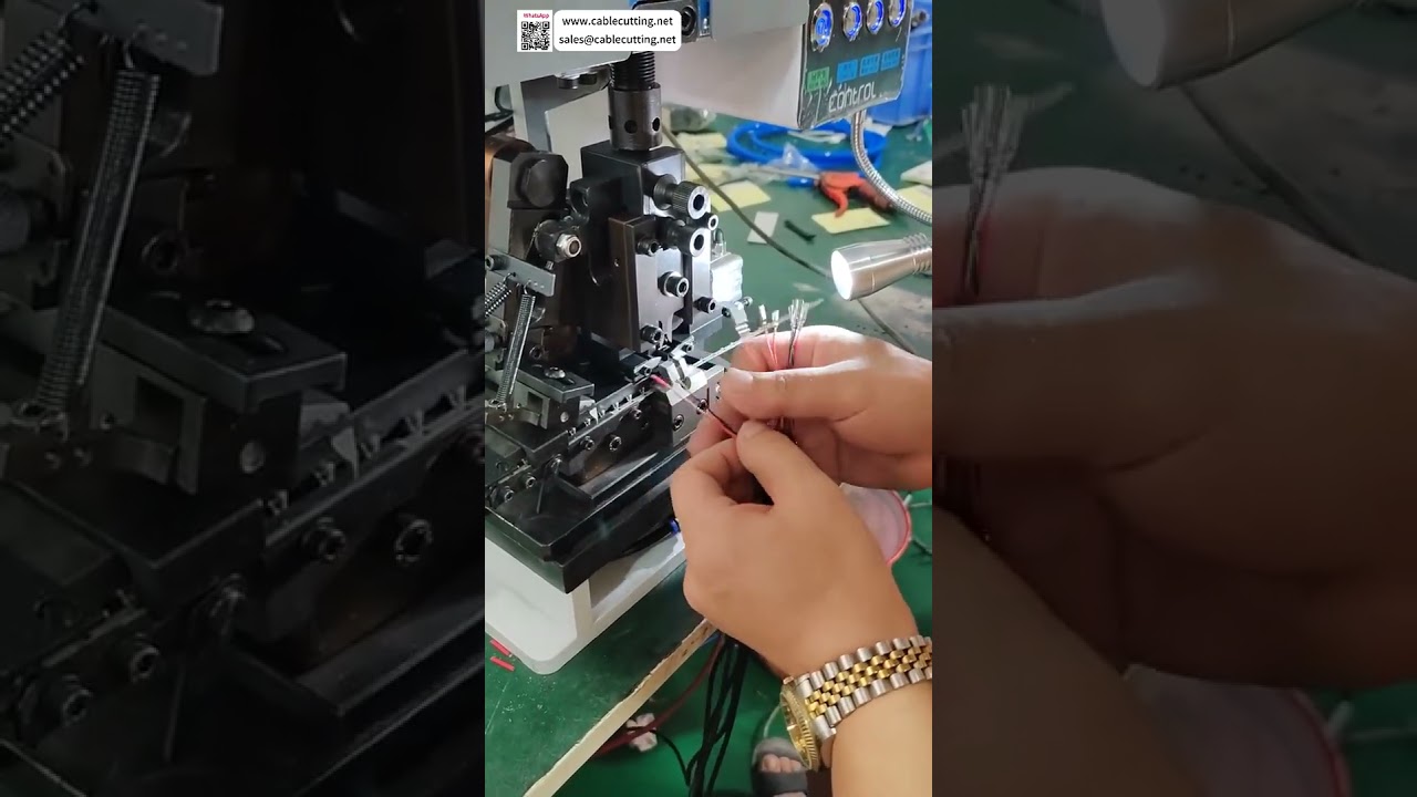 Máy Tách Vỏ và Ép Đầu Dây Đơn - Quy Trình Cài Đặt Hoàn Hảo cho Đầu Nối Dạng Ống Tròn