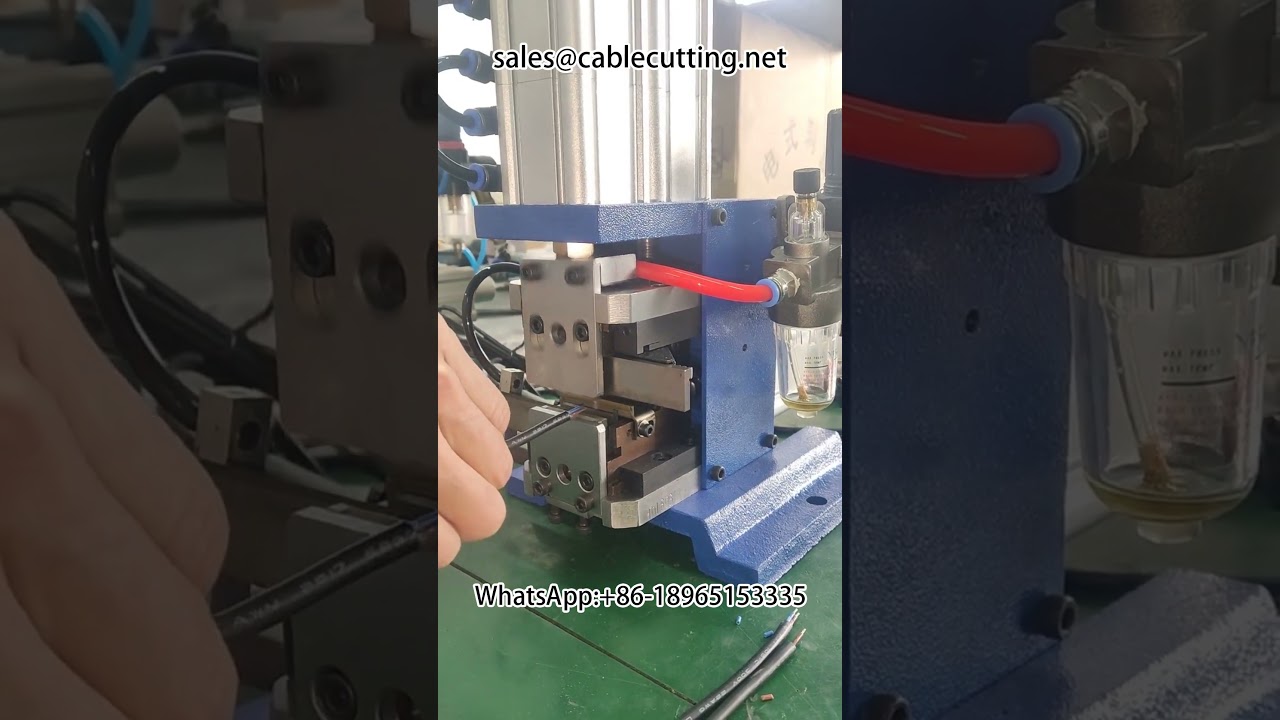 Máy tuốt vỏ dây cáp và máy xoắn dây xoắn #máytuốtdây #máyxoắndây #tựđộnghóanhàmáy