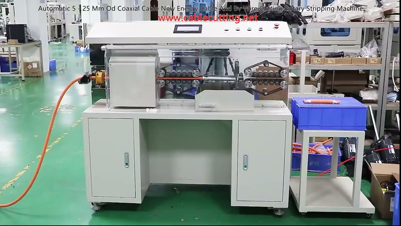 Máy tuốt dây cáp quay tự động 5-25mm cho cáp đồng trục, cáp năng lượng mới và dây BV
