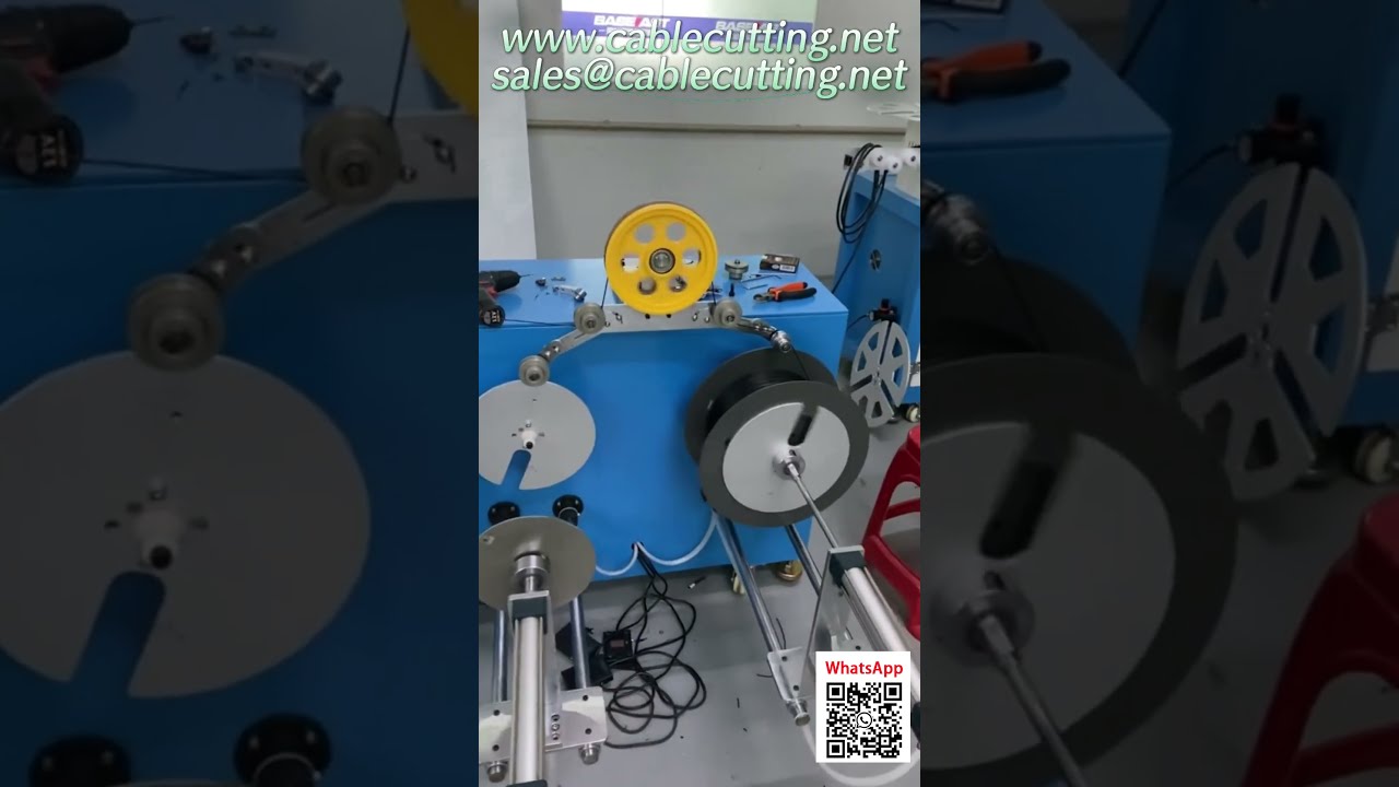 Mobile Hydraulic Pay off Stand with Metering Coiler in Action
