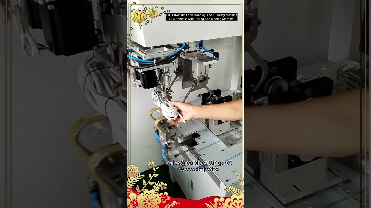 Máy Quấn Và Buộc Cáp Tự Động Hoàn Toàn - Máy Cuộn Dây Và Cột Dây Tự Động