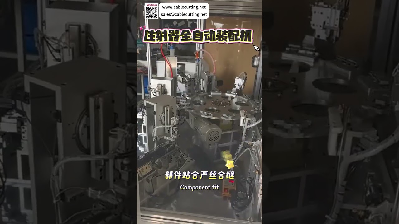 Fully Automatic Syringe Assembly Machine High Efficiency Medical Production Equipment Machinery