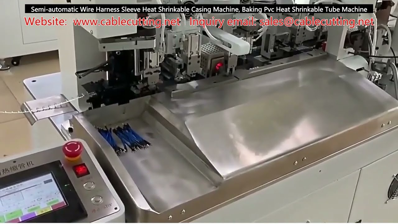Máy bọc ống co nhiệt bán tự động cho dây cáp - Ép co ống nhựa PVC chuyên nghiệp