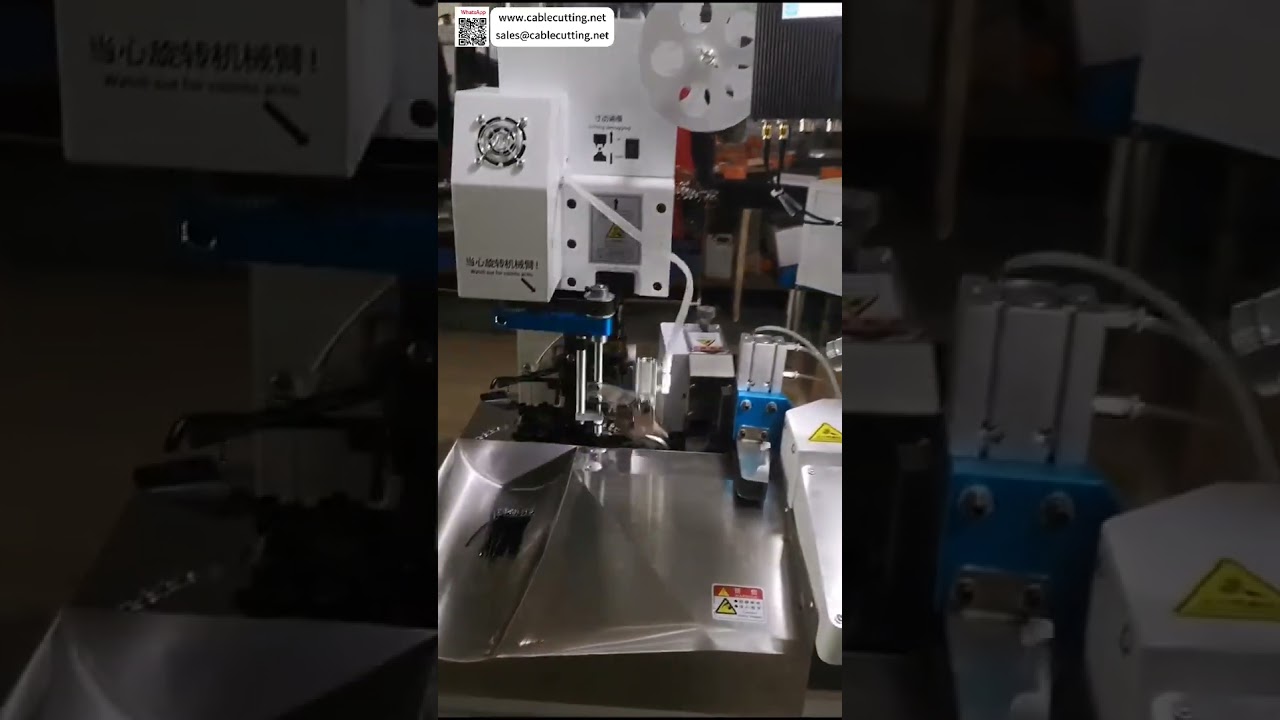 Máy Ép Đầu Cos Tự Động Hai Đầu với Màn Hình Giám Sát Áp Suất CFM - Đảm Bảo Chất Lượng Cho Dây Cáp Điện