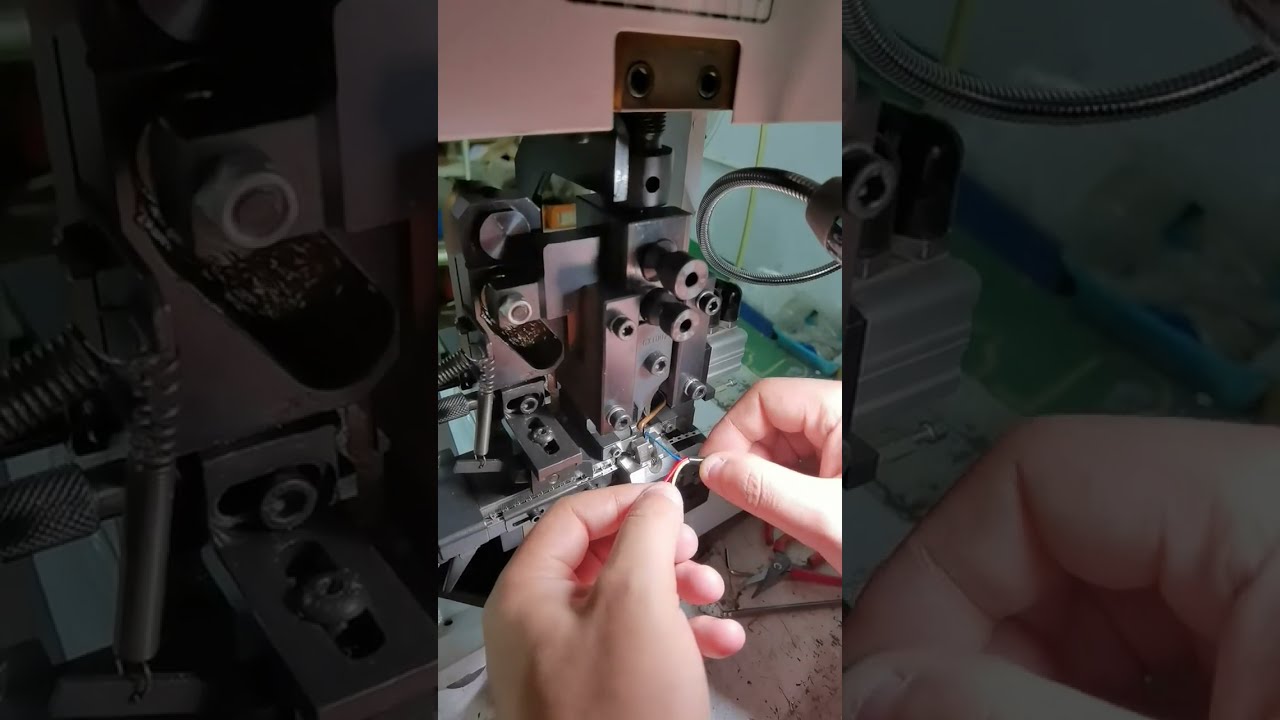 Máy đóng đầu cốt dây liên tục kiểu ngang - Máy tuốt dây cáp công nghiệp #máymóc #nhàmáy #dụngcụ