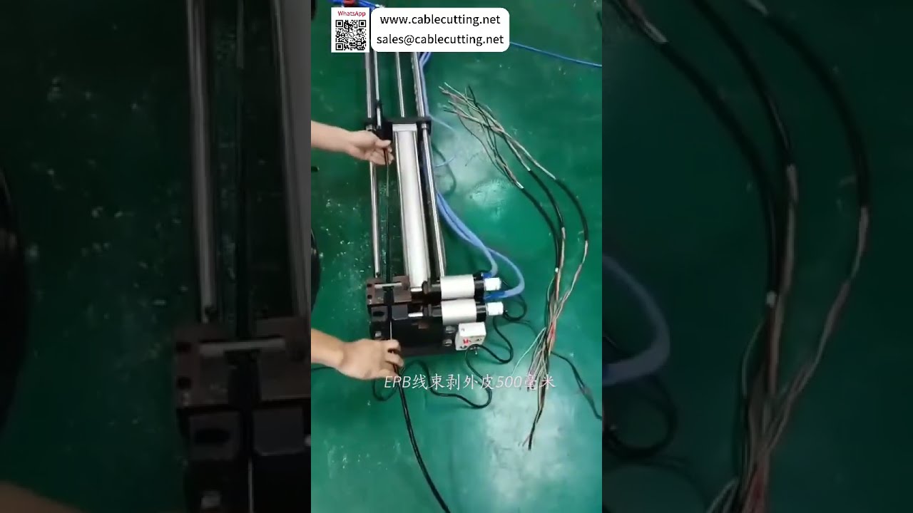Máy tuốt dây ngang khí nén chuyên xử lý vỏ ngoài 500mm cho dây cáp EPB