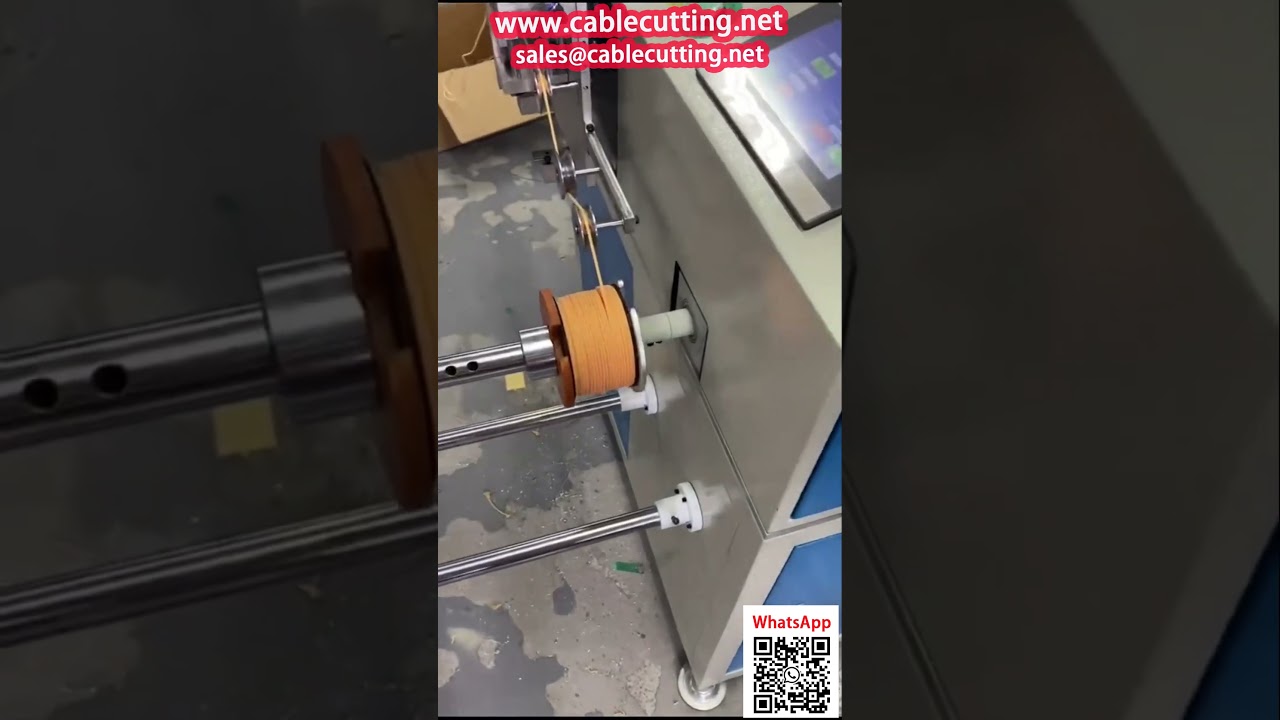Máy quấn dây bông chính xác với cơ chế xếp lớp và bộ đếm mét