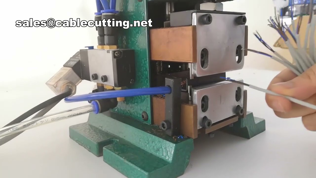 Máy Tuốt Dây Cáp Khí Nén Dọc | Máy Bóc Vỏ Cáp Tự Động Chính Xác Cao