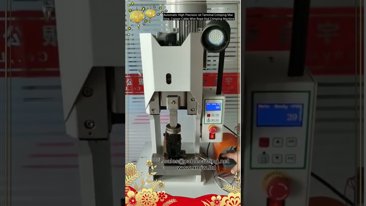 Máy ép đầu cos JST tự động độ chính xác cao - Ép đầu cáp đồng và dây cáp thép