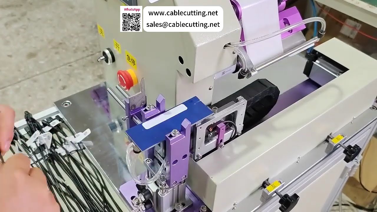 Máy gấp dây và dán nhãn động cơ Servo  Thiết bị gắn thẻ cáp độ chính xác cao và tốc độ cao