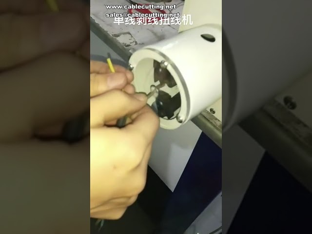 Máy tuốt dây và xoắn dây cao su tự động - Máy xử lý dây nguồn điện tử, tuốt dây đồng và xoắn