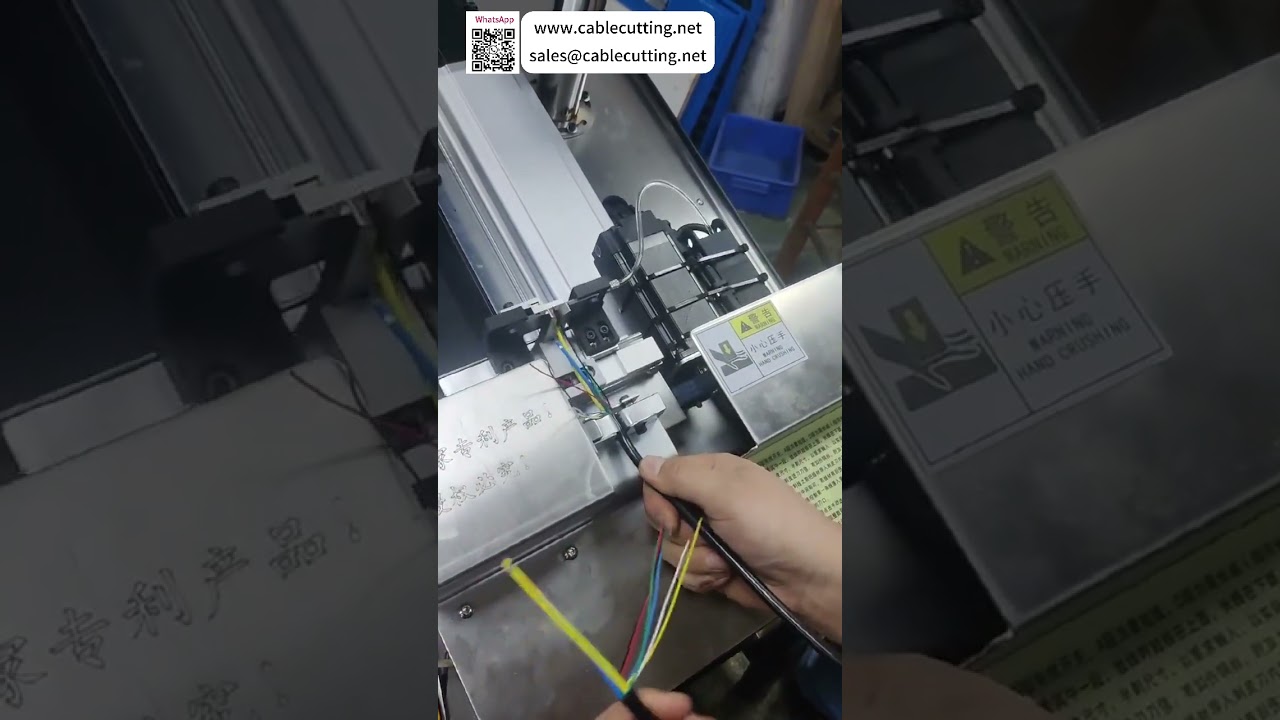 Máy cắt dây tự động và tuốt dây đa đoạn chuyên dụng cho các thao tác cắt chính xác theo chiều dài