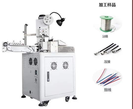 Máy Dập Xoắn Nhúng Thiếc Cáp Một Bên Tự Động WPM-151
