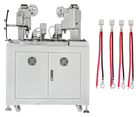 Máy Dập Dây Đôi Ba Mặt Tự Động Chuyên Dụng